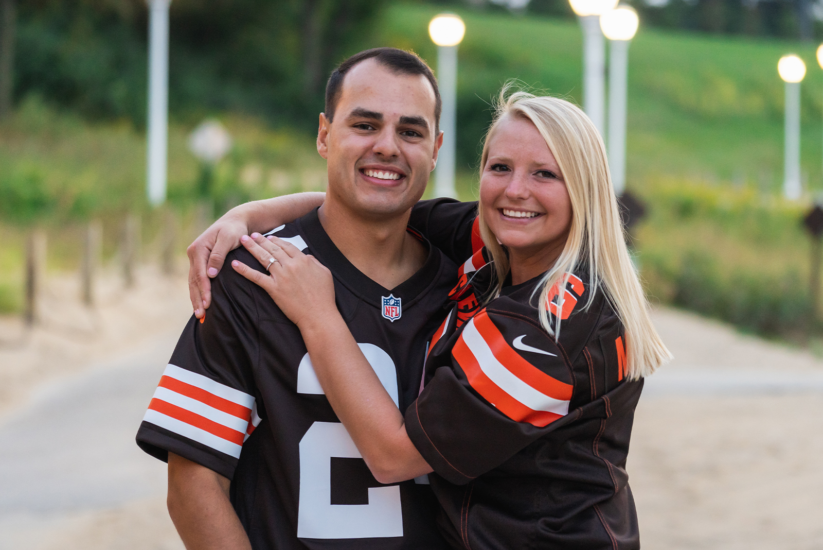 Nikki +Nick Engagement Session at Edgewater Park