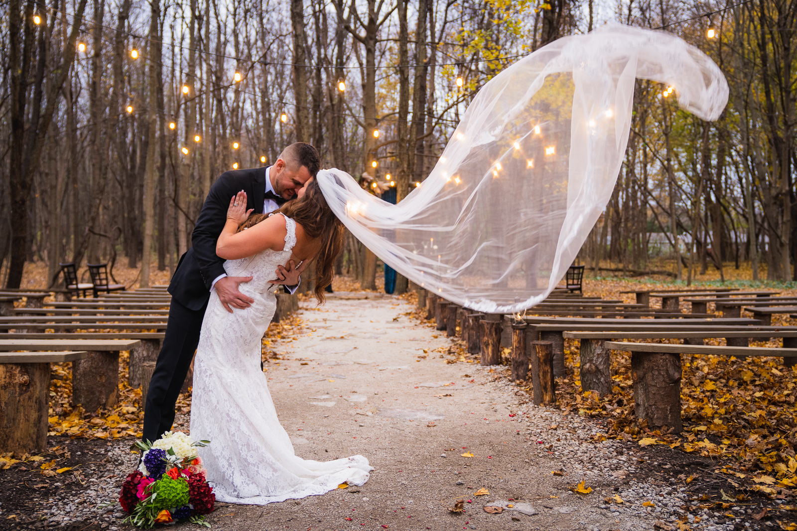 Holly + Brian at Gather at the Lakes