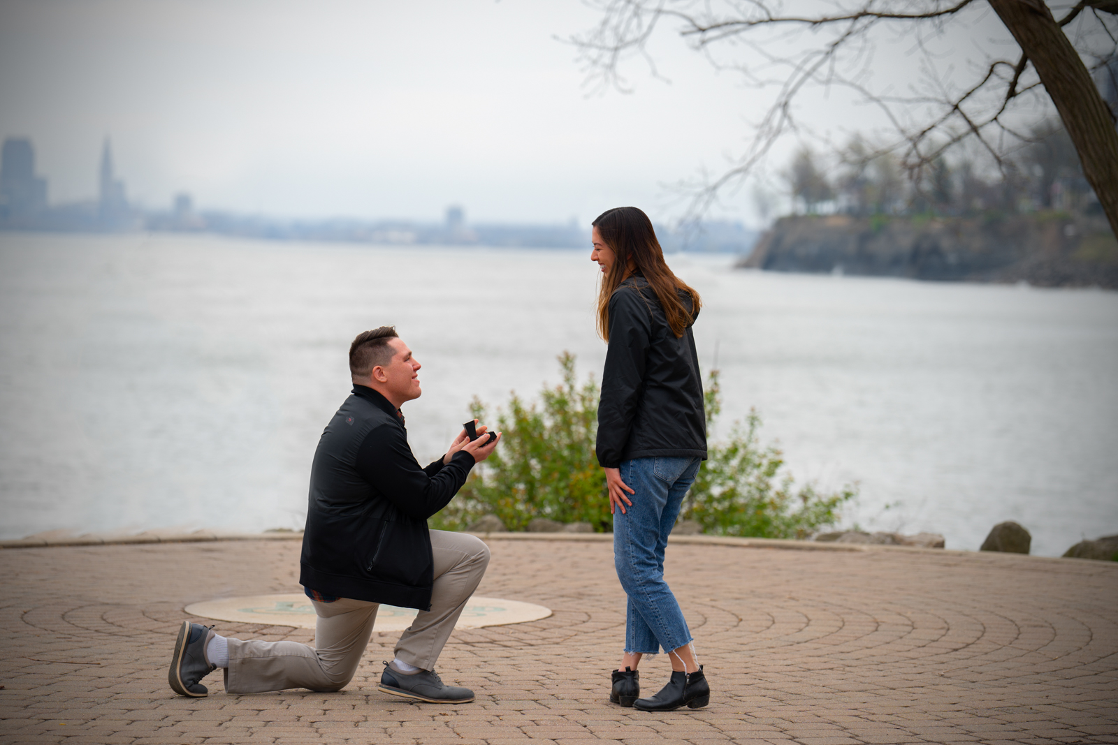 John + Libby Proposal at Lakewood Park