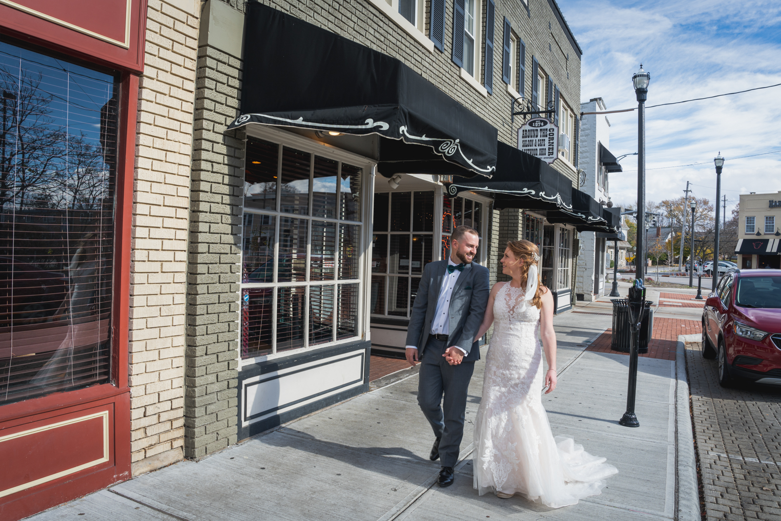 Karis + Steve at the Lake Erie Building in Lakewood, Ohio