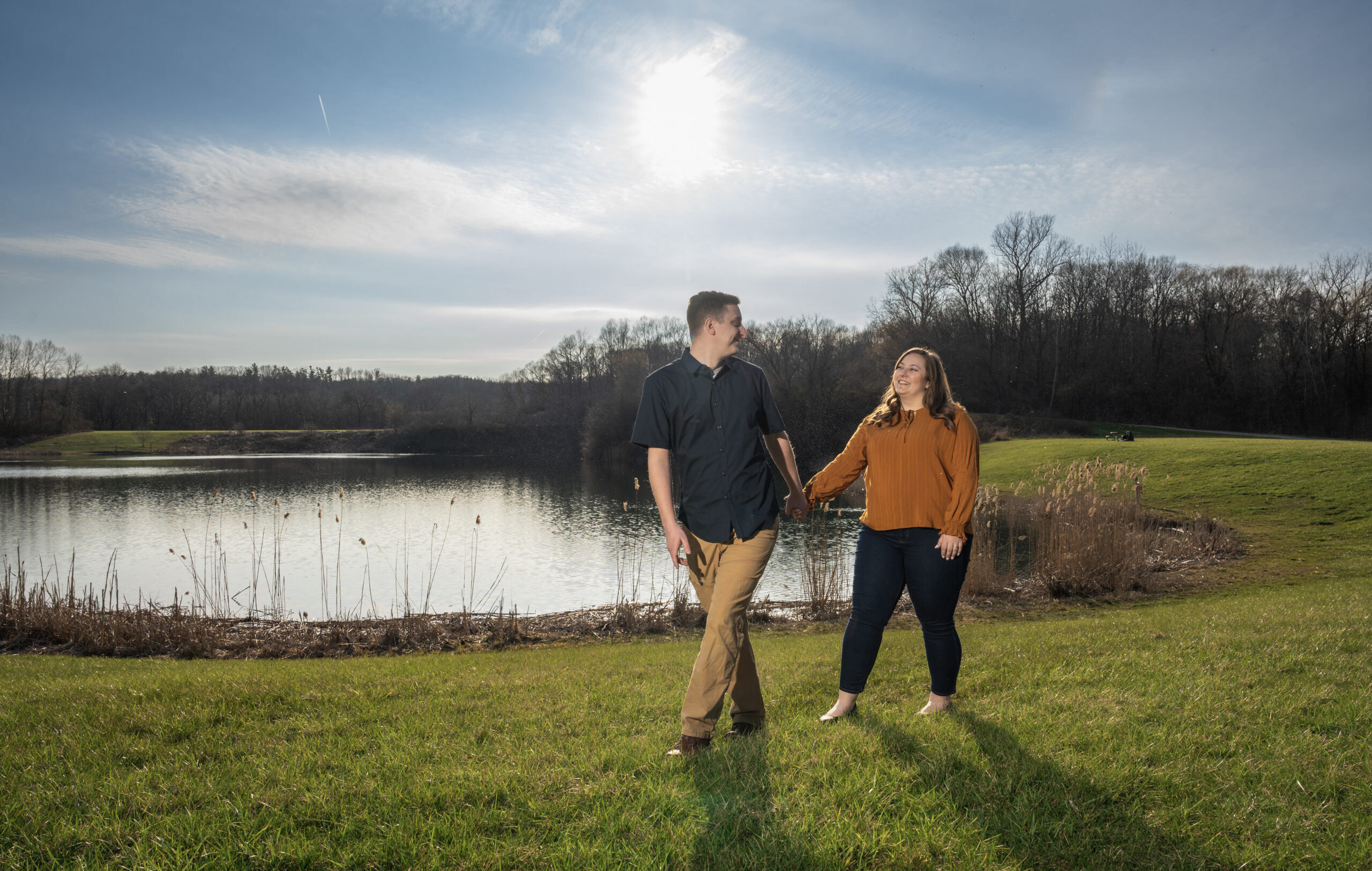 Samantha and Eric’s Engagement Session at Everett Covered Bridge