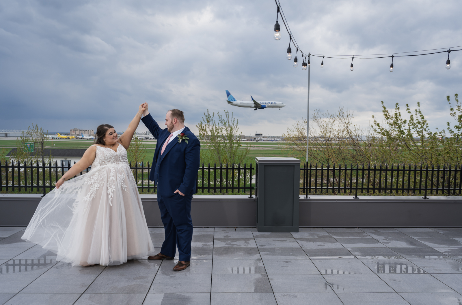 Love Takes Flight: A Sneak Peek into Samantha and Noah’s Aviation-Themed Wedding Photos