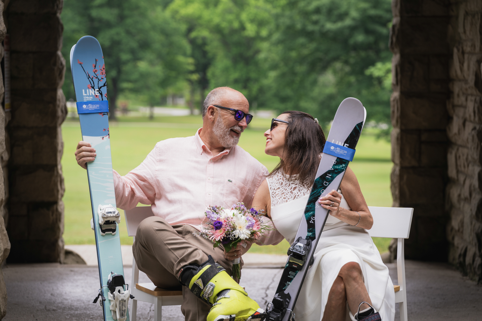 Shredding the Slopes of Love: Mike and Melissa Sedlock’s Ski-tastic Wedding Sneak Peek Photos