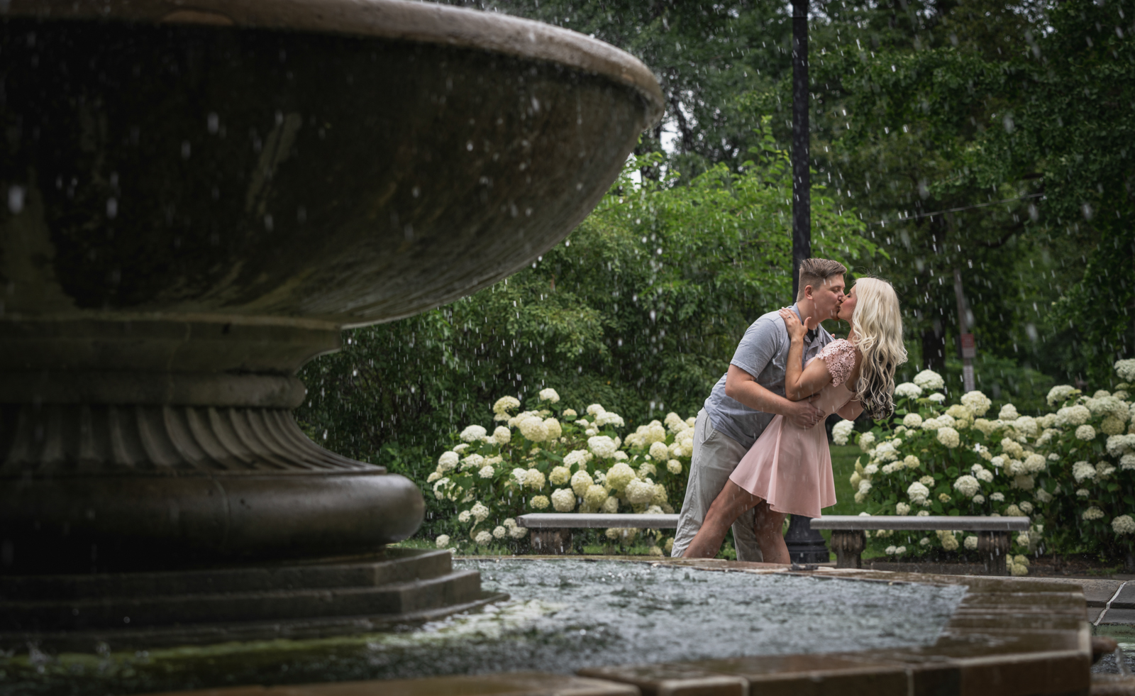Capturing Love in Bloom: Nicole and Noah’s Enchanting Engagement Session at Rockefeller Greenhouse and Cultural Gardens in Cleveland, Ohio