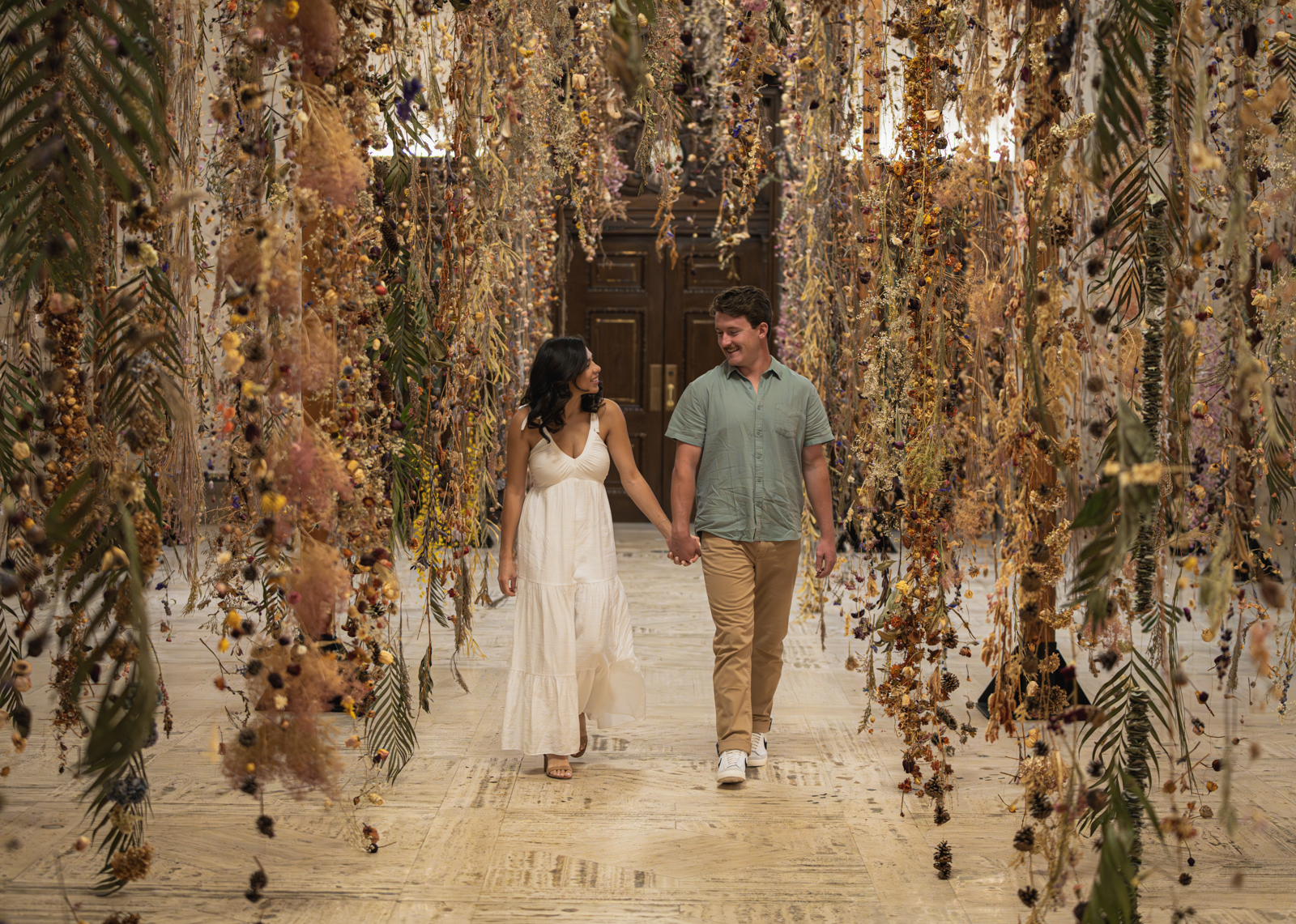 Gianni and Andrew Engagement Session at the Italian Cultural Gardens